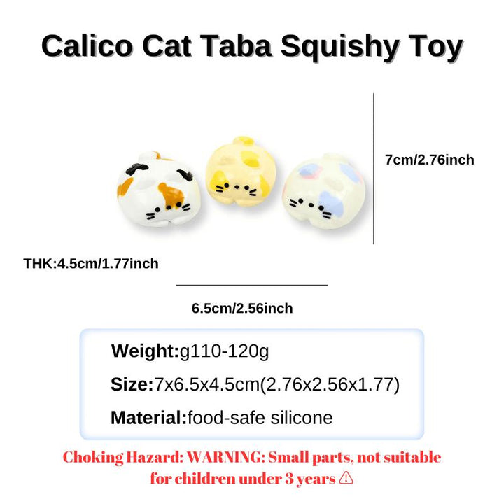 Calico Cat Taba Squishy Toy