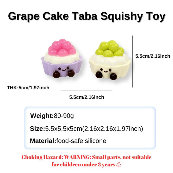 yoyosquishy-Grape Cake Taba Squishy Toy