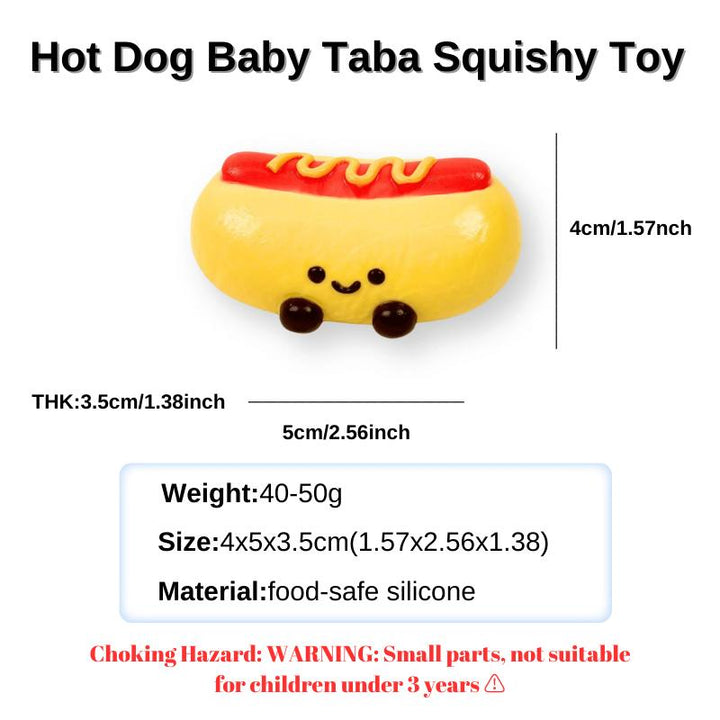 Hot Dog Baby Taba Squishy Toy