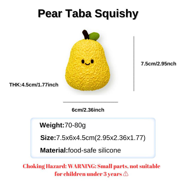 pear taba squishy toy