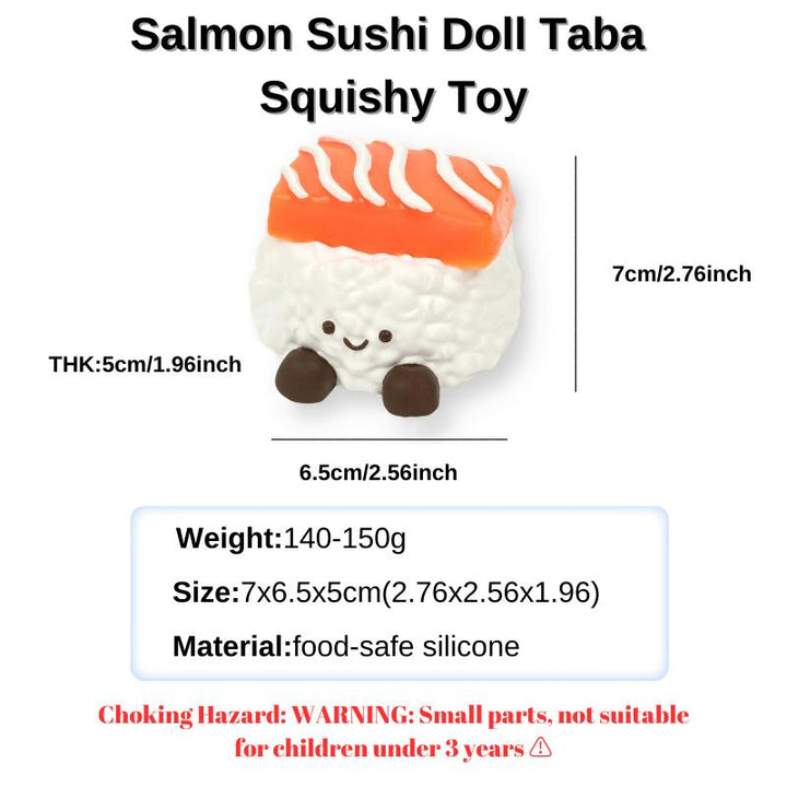 Salmon Sushi Doll Taba Squishy Toy