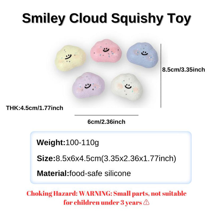 Yoyosquishy-Smiley Cloud Squishy Toy